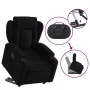 Sillón eléctrico reclinable elevable de tela negro de , Sillones - Ref: Foro24-3204508, Precio: 351,43 €, Descuento: %