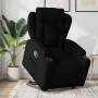 Sillón reclinable elevable tela negro de , Sillones - Ref: Foro24-3204484, Precio: 299,38 €, Descuento: %
