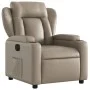 Sillón reclinable eléctrico de cuero sintético color capuchino de , Sillones - Ref: Foro24-3204536, Precio: 284,53 €, Descuen...