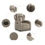 Sillón reclinable eléctrico de cuero sintético color capuchino de , Sillones - Ref: Foro24-3204536, Precio: 284,53 €, Descuen...