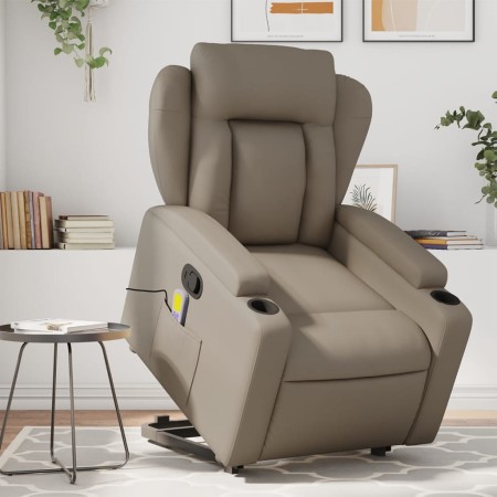 Cappuccino-Fußmassagesessel aus Kunstleder von , Sessel - Ref: Foro24-3204557, Preis: 308,47 €, Rabatt: %