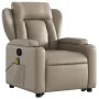 Cappuccino artificial leather foot massage recliner by , Armchairs - Ref: Foro24-3204557, Price: 338,67 €, Discount: %