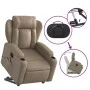 Cappuccino artificial leather foot massage recliner by , Armchairs - Ref: Foro24-3204557, Price: 338,67 €, Discount: %
