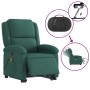 Dunkelgrüner, hochklappbarer Massagesessel aus Samt von , Sessel - Ref: Foro24-3204335, Preis: 315,24 €, Rabatt: %