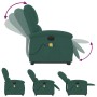 Dunkelgrüner, hochklappbarer Massagesessel aus Samt von , Sessel - Ref: Foro24-3204335, Preis: 315,24 €, Rabatt: %