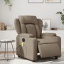 Sillón reclinable de masaje eléctrico cuero sintético capuchino de , Sillones - Ref: Foro24-3204543, Precio: 284,64 €, Descue...