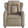 Reclining electric massage armchair in synthetic cappuccino leather by , Armchairs - Ref: Foro24-3204543, Price: 300,25 €, Di...