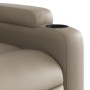 Reclining electric massage armchair in synthetic cappuccino leather by , Armchairs - Ref: Foro24-3204543, Price: 284,64 €, Di...