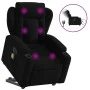 Sillón de masaje eléctrico reclinable elevable tela negro de , Sillones - Ref: Foro24-3204520, Precio: 368,25 €, Descuento: %