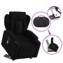 Sillón de masaje eléctrico reclinable elevable tela negro de , Sillones - Ref: Foro24-3204520, Precio: 332,05 €, Descuento: %