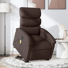 Elektrischer Massagesessel verstellbarer dunkelbrauner Stoff von , Sessel - Ref: Foro24-3204019, Preis: 371,76 €, Rabatt: %