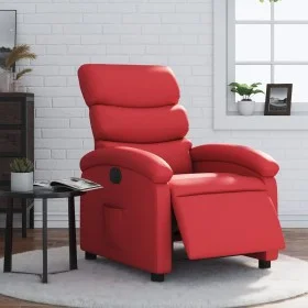 Red synthetic leather electric recliner. by , Armchairs - Ref: Foro24-3204031, Price: 248,79 €, Discount: %