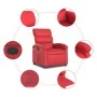 Red synthetic leather electric recliner. by , Armchairs - Ref: Foro24-3204031, Price: 248,76 €, Discount: %