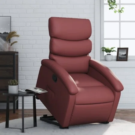 Red artificial leather liftable recliner armchair by , Armchairs - Ref: Foro24-3204044, Price: 281,55 €, Discount: %