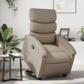 Cappuccino-colored artificial leather liftable recliner chair by , Armchairs - Ref: Foro24-3204046, Price: 278,91 €, Discount: %