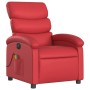 Red artificial leather electric reclining massage chair by , Armchairs - Ref: Foro24-3204038, Price: 273,44 €, Discount: %