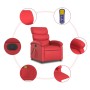 Red artificial leather electric reclining massage chair by , Armchairs - Ref: Foro24-3204038, Price: 273,44 €, Discount: %
