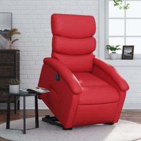 Red artificial leather electric lift chair by , Armchairs - Ref: Foro24-3204059, Price: 311,44 €, Discount: %