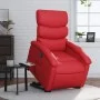 Sillón elevable eléctrico cuero artificial rojo de , Sillones - Ref: Foro24-3204059, Precio: 331,84 €, Descuento: %