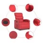Sillón elevable eléctrico cuero artificial rojo de , Sillones - Ref: Foro24-3204059, Precio: 331,84 €, Descuento: %
