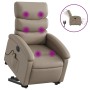 Reclining electric massage armchair in synthetic cappuccino leather by , Armchairs - Ref: Foro24-3204067, Price: 357,66 €, Di...