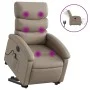 Sillón reclinable de masaje eléctrico cuero sintético capuchino de , Sillones - Ref: Foro24-3204067, Precio: 383,88 €, Descue...