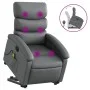 Gray Artificial Leather Foot Massage Recliner by , Armchairs - Ref: Foro24-3204050, Price: 286,88 €, Discount: %
