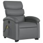 Gray Artificial Leather Foot Massage Recliner by , Armchairs - Ref: Foro24-3204050, Price: 267,93 €, Discount: %