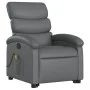Gray Artificial Leather Foot Massage Recliner by , Armchairs - Ref: Foro24-3204050, Price: 286,88 €, Discount: %