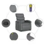 Gray Artificial Leather Foot Massage Recliner by , Armchairs - Ref: Foro24-3204050, Price: 286,88 €, Discount: %