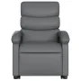 Gray Artificial Leather Foot Massage Recliner by , Armchairs - Ref: Foro24-3204050, Price: 286,88 €, Discount: %