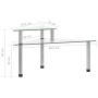 Transparentes Küchenregal aus gehärtetem Glas 49,5x35x19 cm von vidaXL, Gewürzregale - Ref: Foro24-249525, Preis: 12,84 €, Ra...