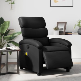 Sillón de masaje reclinable eléctrico cuero sintético negro de , Sillones - Ref: Foro24-3204033, Precio: 250,63 €, Descuento: %