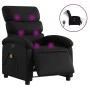 Sillón de masaje reclinable eléctrico cuero sintético negro de , Sillones - Ref: Foro24-3204033, Precio: 253,29 €, Descuento: %