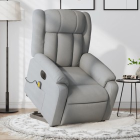 Sillón de masaje eléctrico reclinable elevable tela gris claro de , Sillones - Ref: Foro24-3205352, Precio: 331,39 €, Descuen...