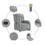 Light gray fabric electric reclining and lifting massage chair by , Armchairs - Ref: Foro24-3205352, Price: 353,72 €, Discoun...