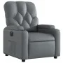 Sillón reclinable eléctrico de cuero sintético gris de , Sillones - Ref: Foro24-3204761, Precio: 251,62 €, Descuento: %