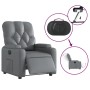 Gray synthetic leather electric recliner. by , Armchairs - Ref: Foro24-3204761, Price: 242,22 €, Discount: %