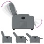 Gray synthetic leather electric recliner. by , Armchairs - Ref: Foro24-3204761, Price: 242,22 €, Discount: %