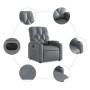 Gray synthetic leather electric recliner. by , Armchairs - Ref: Foro24-3204761, Price: 242,22 €, Discount: %