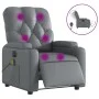 Sillón de masaje reclinable eléctrico cuero sintético gris de , Sillones - Ref: Foro24-3204768, Precio: 266,50 €, Descuento: %