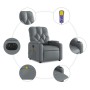 Elektrischer Liegemassagesessel Kunstleder grau von , Sessel - Ref: Foro24-3204768, Preis: 275,13 €, Rabatt: %