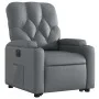 Sillón reclinable elevable eléctrico de cuero sintético gris de , Sillones - Ref: Foro24-3204789, Precio: 335,41 €, Descuento: %