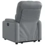 Sillón reclinable elevable eléctrico de cuero sintético gris de , Sillones - Ref: Foro24-3204789, Precio: 335,41 €, Descuento: %