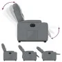 Sillón reclinable elevable eléctrico de cuero sintético gris de , Sillones - Ref: Foro24-3204789, Precio: 335,41 €, Descuento: %