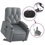 Sillón reclinable elevable eléctrico de cuero sintético gris de , Sillones - Ref: Foro24-3204789, Precio: 335,41 €, Descuento: %