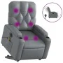 Electric lift massage chair in gray synthetic leather by , Armchairs - Ref: Foro24-3204796, Price: 350,00 €, Discount: %