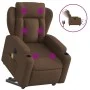 Electric reclining and lifting massage armchair in brown fabric by , Armchairs - Ref: Foro24-3204522, Price: 374,94 €, Discou...