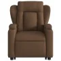 Electric reclining and lifting massage armchair in brown fabric by , Armchairs - Ref: Foro24-3204522, Price: 374,94 €, Discou...