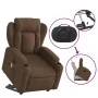 Electric reclining and lifting massage armchair in brown fabric by , Armchairs - Ref: Foro24-3204522, Price: 374,94 €, Discou...